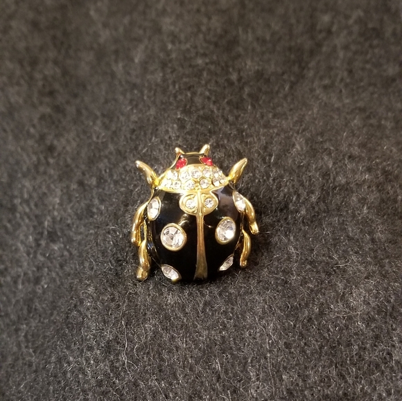 Beetle bug goldtone brooch - Picture 4 of 5